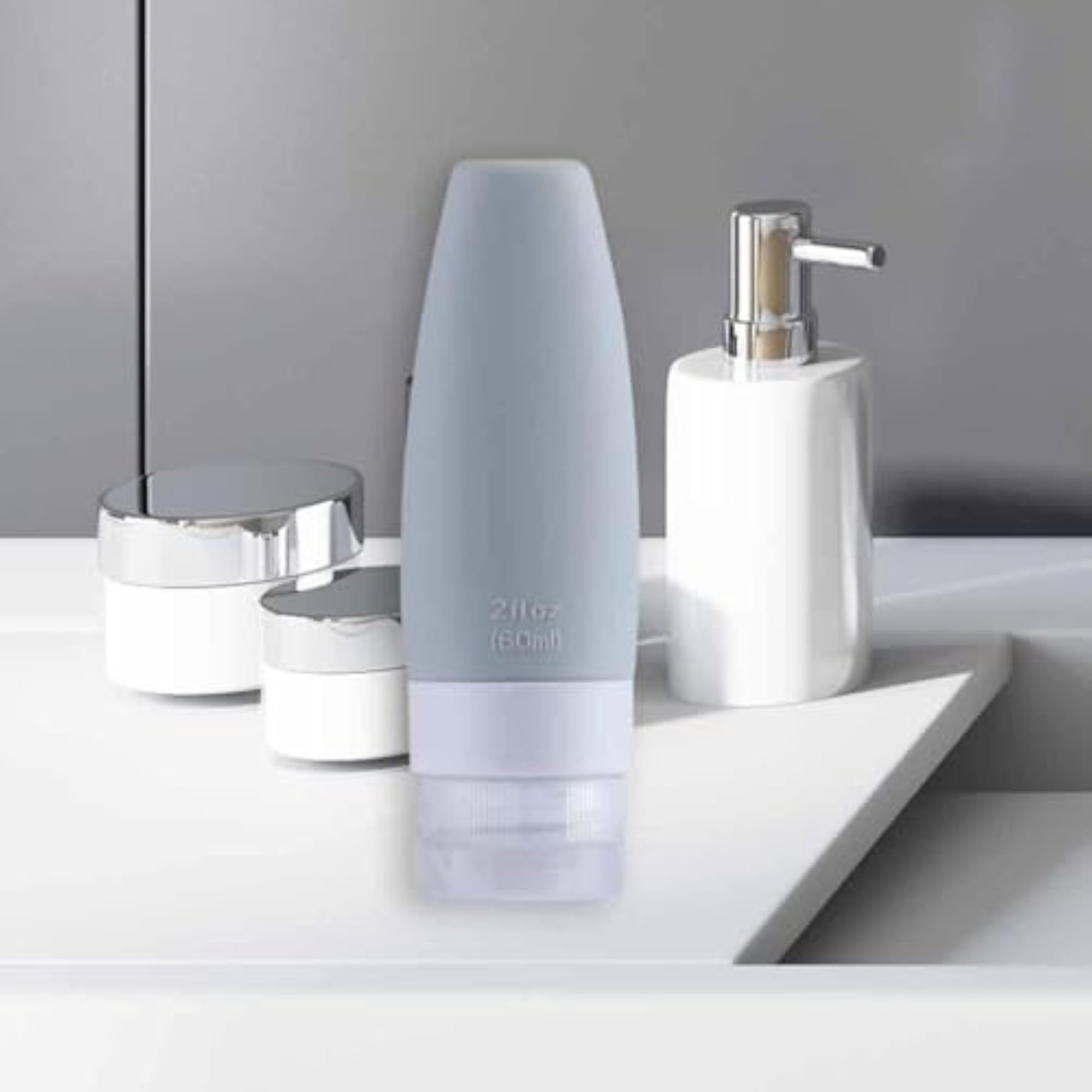 Silicone Travel Bottles Accessories for Shampoo & Conditioner