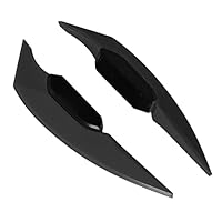 1 Paar Motorrad Winglets, Universeller Aerodynamischer Flügelspoiler für Motorrad Elektrofahrräder Zubehör(Schwarz)