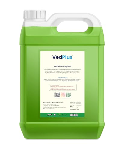 Image of Handwash Liquid Refill Can - Goodness of Green Apple | pH Balanced | Soothes & Hydrates Skin | Antibacterial 99.9% Germ-Protect | Soft and Supple Hands | 10X Moisturizer - 5L