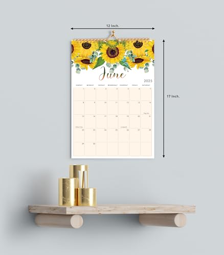 2025wallcalendar12x1712monthlycalendarfromjan2025tilldec2025spiralboundforofficehomefamilybusinessschoolappointmentplanning  Urban Country Home Decor 2025 wall calendar 12 x 17 12 monthly calendar from jan 2025 till dec 2025 spiral bound for office home familybusiness school appointment planning  urban country home decor