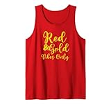 maglia rossa e dorata del gruppo del giorno del gioco per il calcio delle scuole superiori canotta