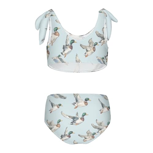 Wusikd Mallard Ducks Girls Swimsuits Two Piece Swimwear Bikini Set for for Girls Size 3T2