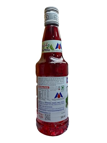 Image of Manama Strawberry Mojito Flavoured Syrup for Mocktails & Cocktails (500ML)