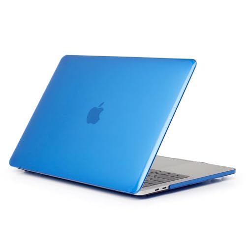 SsHhUu Funda Dura para MacBook Pro 15 Pulgadas 2019 2018 2017 2016 Release A1990/A1707, Ultra Delgado Clear Carcasa Rígida Protector de Plástico Shell para MacBook Pro 15 Touch Bar, Azul Oscuro