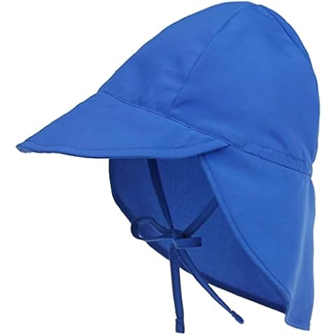 Joligiao Baby Toddler Sun Hat for Boy Girl Sun Protection Beach Hat Kids' Adventure Hat UPF 50+ Girls & Boys Summer Hats Cap Swim Cap Flap Neck Protection for Children 0-5 Years Old(Blue,S) Cover