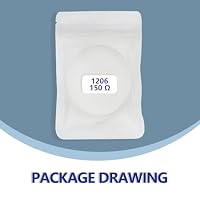 Innfeeltech 150pcs hohe Qualität SMD-Widerstand Kit 1206 1/4W 150 Ω ±1% – Ansicht 6