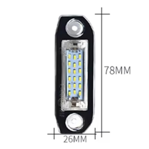 Piloto de matrícula soluciona luz fundida en Volvo S40 S60 S80 recambio 12V 6