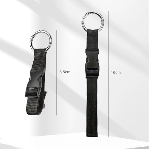 Image of NIIIYTYB 2 Packs Travel Belt Straps for Luggage Attachment Strap to Carry Bag or Jacket with Rings Gripper Hook to Attach Extra Bags Travel Accessories for Suitcase Carry-On Connection System