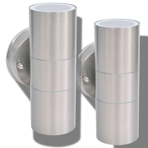 Applique murale extérieur LED acier inoxydable blanc chaud cour - 4
