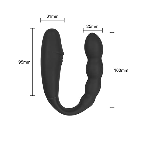 YcsLust Doppeldildos Dildo Anal Vibrator Klitorisstimulator G-punkt Vagina Klitoris Anal Massage Drahtlose Steuerung Dildo Doppel Headed Vibratoren U-förmigen Sex spielzeug für für Frauen Lesben, Paar – Bild 7