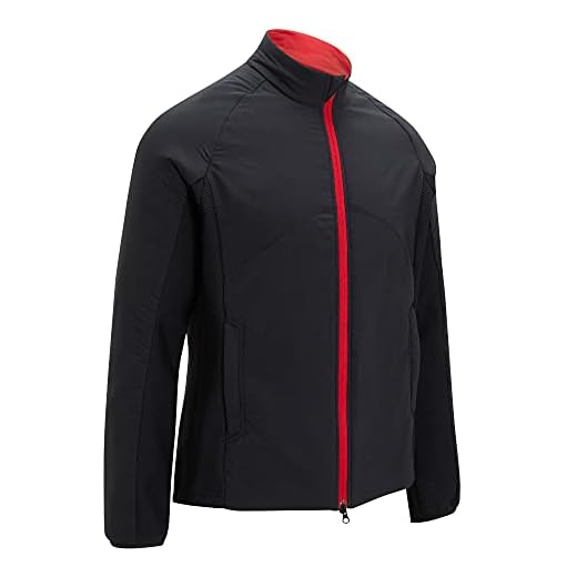 Callaway Golf Mens Primaloft Full Zip Thermal Water Resistant Golf Jacket Caviar Large
