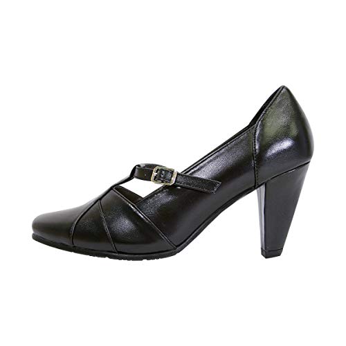 Peerage Isabel Women's Wide Width T-Strap Dress Pump Shoes3