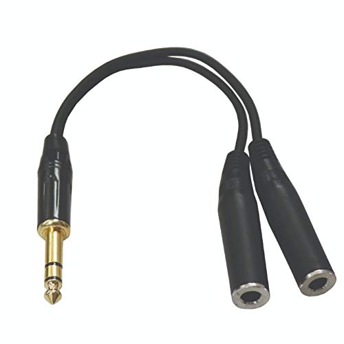 Hawk 6.3mm TRS Male to Dual 6.5mm TRS Female 6