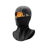 [Zrox] バラクラバ 冬用 目出し帽 防寒 フリース入り 極暖 ネックウォーマー メンズ/レディース メガネ用穴付き バイク・自転車・スキー対応 通勤・屋外必携