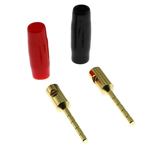 Conectores de cable banana 4 piezas 2mm chapados en oro miniatura 2