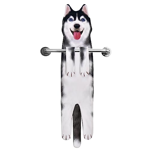 AGRIMONY Funny Dog Towels, Kawaii Decoration for Kitchen Bathroom