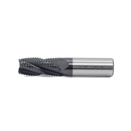 Image of Roughing End Mill JESTUOUS HSS Square Nose 4 Flute Fine Tooth Bit 3 /4 inch Shank Dia.1-5 /8 inch Flute Length for Milling Metal Steels,1 Piece