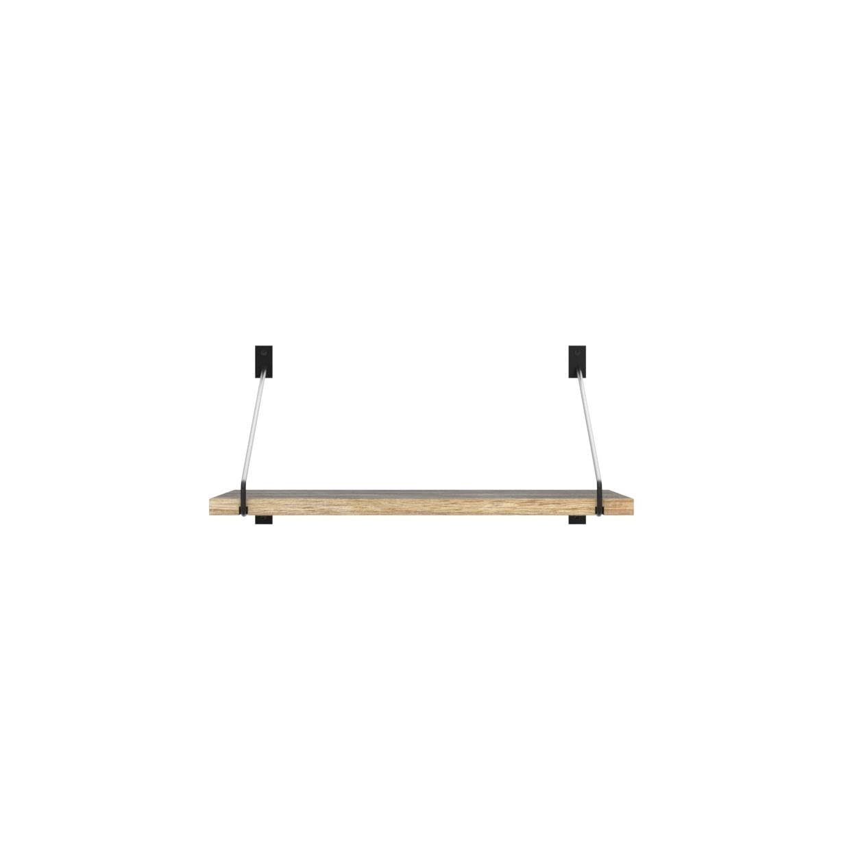 Étagères Murales Larges en Bois 40 x 30 cm Flottantes, Lot de 2 | Grandes étagères flottantes en bois, style rustique, rangement et déco, cuisine, salle de bain, chambre, salon et couloir