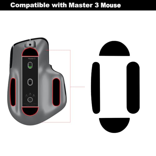Patines para ratón Logitech MX Master 3 que mejoran el deslizamiento suave 6