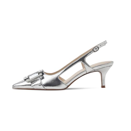 Closed Toe Slingback Heels Women Pumps Pointed Toe Low Kitten Heels for Women Wedding Party Dress Shoes2