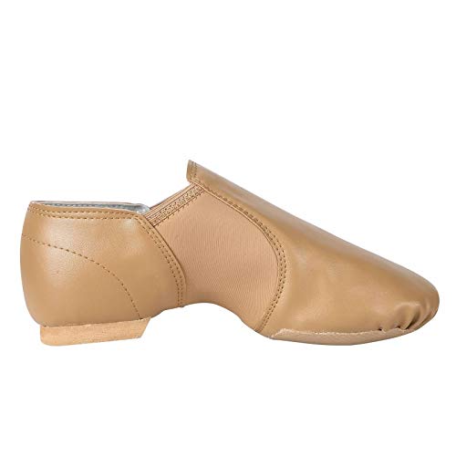 Linodes Pu Leather Jazz Shoe Slip On Dance Shoes For Girls And Boys (Toddler/Little Kid/Big Kid)-Brown-10.5M #TOP5