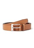 Tommy Hilfiger Herren Gürtel New Aly Belt aus Leder, Braun (Dark Tan), 95 cm