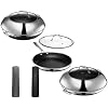 HexClad Hybrid Nonstick 8-Piece Cookware Set, 12 Pan with Lid, 14 Pan with Lid, 14 Wok with Lid, and Salt and Pepper Grinder Set