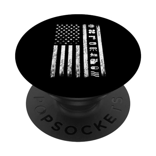 HVAC Technician American Flag US Flag Patriotic Worker PopSockets Standard PopGrip