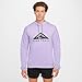 Nike Trail Magic Hour Men's Dri-FIT Running Hoodie (DV9324-515, Hydrangeas/Hydrangeas/Black) Size Medium