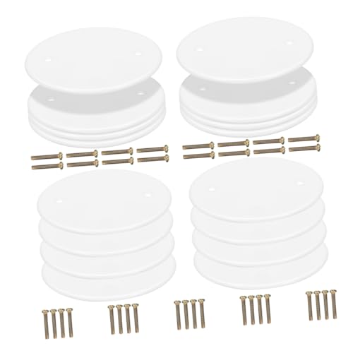IWOWHERO 20pcs Ceiling Blank Covers Round Plate Covers for Light Fixture Easy Install Hide Wiring Home Office Retail