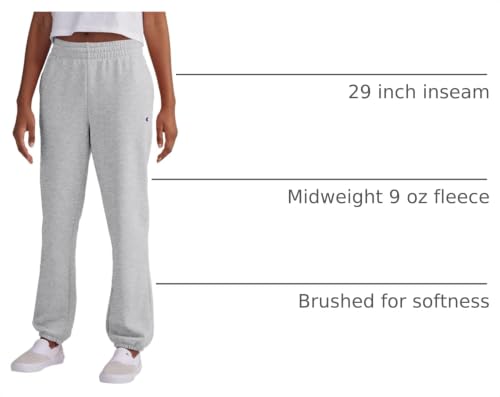 Image of Champion Women's Cinched-Bottom Fleece Sweatpants, Oversized Fit, Midweight