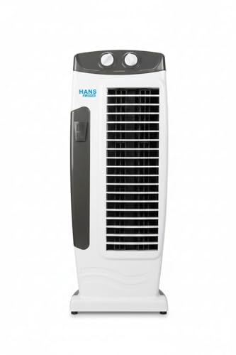 Image of Hans Lighting High-Speed Tower Fan 3 Speed Fan | 1 Year Warranty | 25ft Air Delivery with 1 Year Warranty Anti Rust 50 mm Tower Fan (White | Pack of 1)