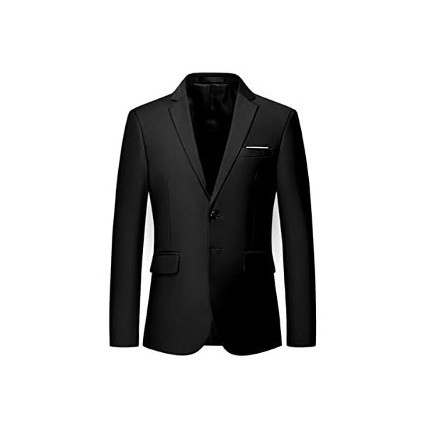 Mens Suit Jacket Slim Fit Sport Coats Blazer for Daily Business Wedding Party, Black, 40