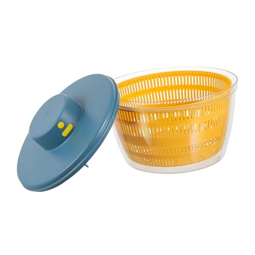 KICHOUSE 1Pc Electric Vegetable Dryer Salad Dehydrator Compact Kitchen Filter Basket Rapid Second Drainage Rechargeable Design for Efficient Food Preparation for Home Restaurant