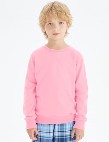 Image of Spring&Gege Youth Basic Sport Crewneck Pullover Sweatshirts for Children(3-12 Years)
