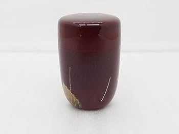 蝙蝠蒔絵　大棗　紫月作　福士健　内銀溜塗　蝙蝠に軍配　輪島塗　茶道具 蝙蝠蒔絵 大棗 紫月作 福士健 内銀溜塗 蝙蝠に軍配 輪島塗