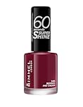 Rimmel London 60 Seconds Super Shine Nail Polish, 340 Berries and Cream, 8 ml