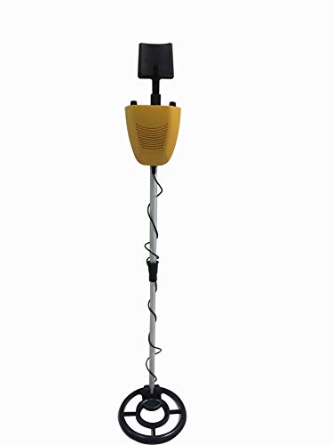 MYLEK MYMD1062 metaaldetector, waterdicht, compleet met tas, koptelefoon, schop en houder/kompas, gereedschapsset voor kinderen en volwassenen, geel en zwart - Image 7