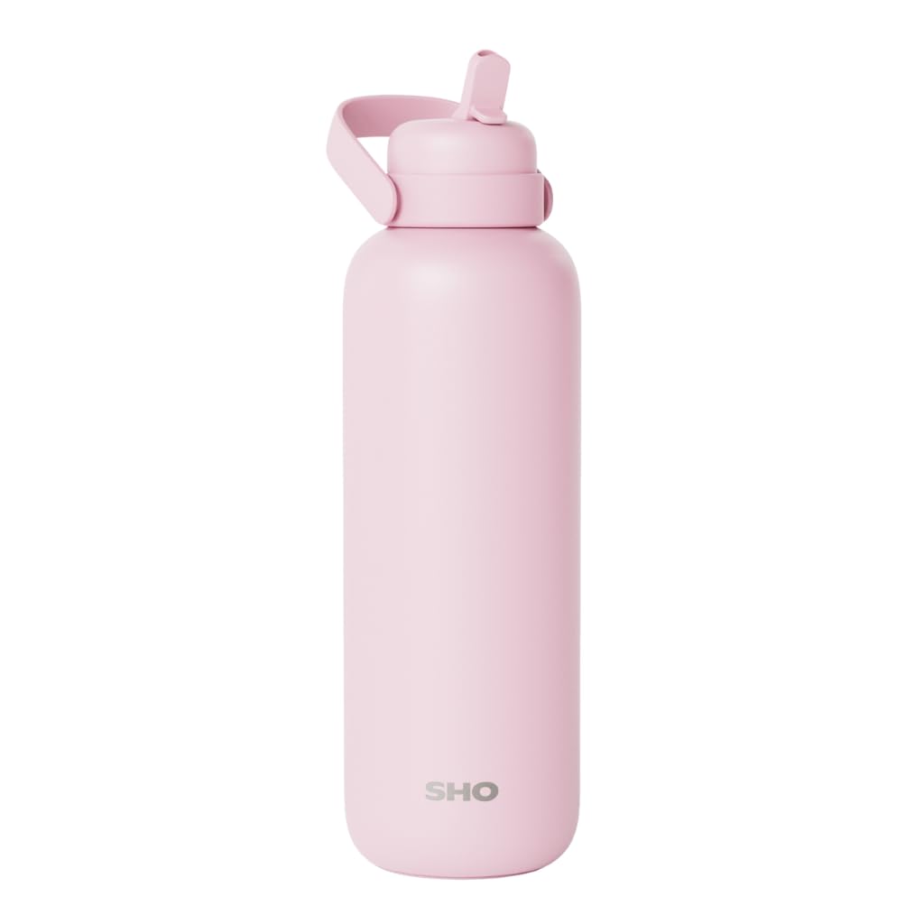 SHO Newt Insulated Stainless Steel Water Bottle (Peony, 750ml)