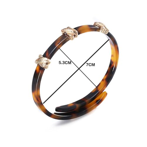 Holibanna Smooth Acrylic Bracelet Amber Fashionable Jewelry for Women Accessory for Outfit and Comfortable Bangle for Everyday Wear by Holibanna - Used condition - Image 7
