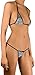 Sohimary 234 Donna Mini Perizoma String Bikini Lustrino XS S M 38 40 42 44 Argento