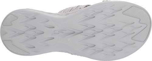 Skechers Women's GO RUN 600 - SUNRISE Sandal, gray, 7 M US