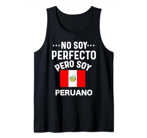 No Soy Perfecto Pero Soy Peruano Bandera Peruana Mapa Camiseta sin Mangas