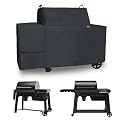 Cover Geny Grill Cover Fits Traeger Grills Woodridge Pro Electric Wood Pellet Grill and Smoker TFB97JLH,Outdoor Full-Length Heavy Duty Waterproof 600D Cover Compared to Traeger BAC776