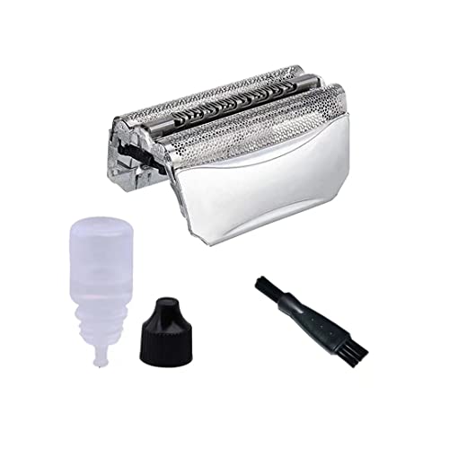 51S Shaver Razor Foil Cutter Blade w/Rozor Shaver Oil& Cleaning Brush Compatible with B-raun 8000 Series,Activator,Series 5 Shavers,ContourPro Silver