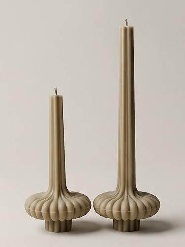 LAWA Set of 2 Pumpkin Base Candle - Beautiful Handmade