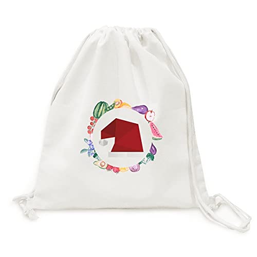 Sac en tissu pliable à sangle origami pour transporter les légumes sans effort