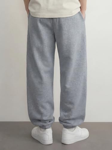 Image of Mens Baggy Sweatpants Wide Leg Casual Elastic Waist Drawstring Athletic Loose Jogger Fall Sweat Pants with Pockets