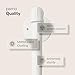 pamo Industrial Pipe Clothing Rack White Metal - 660 lbs Capacity - Wall-Mounted Clothes Racks for Hanging Clothes - Modern Walk-In Closet