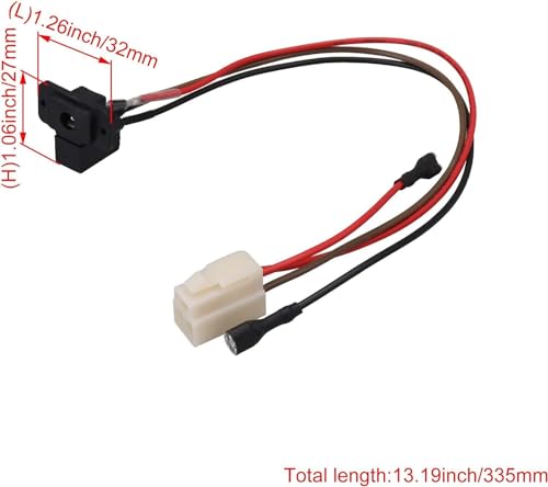 3 Pin-Charging Port Kids Ride On Car Accessory Power Charging Interface Cable Harness (1 Pack)